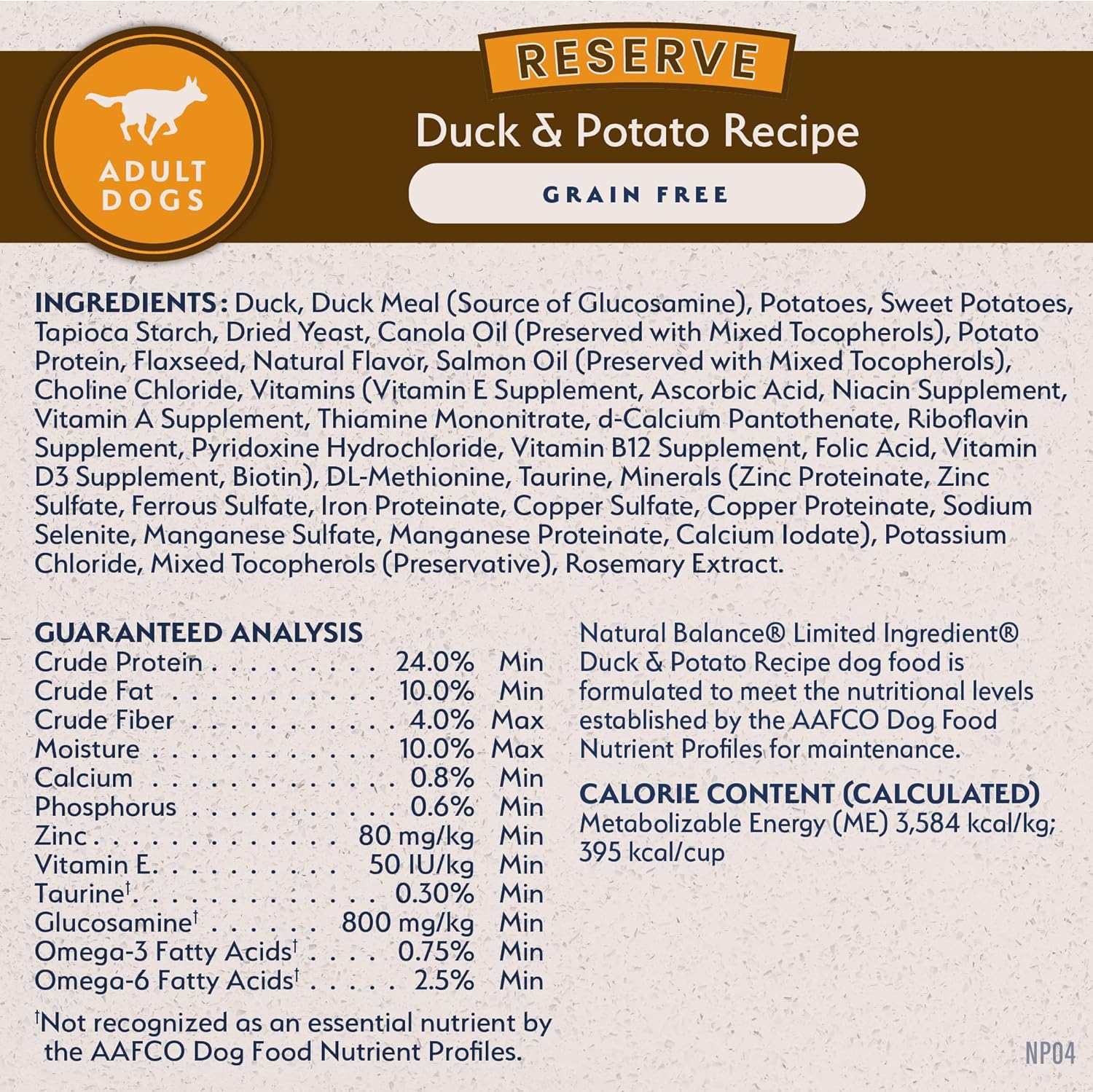 Natural Balance Reserve Grain Free Duck & Potato Recipe Dry Dog Food - Image 7
