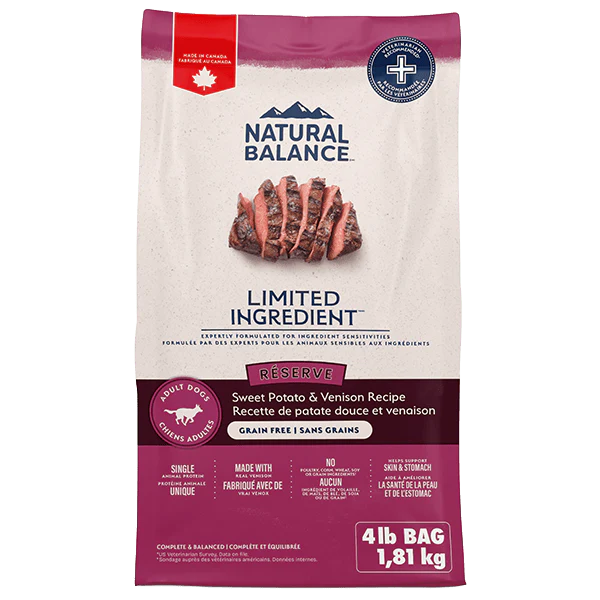 Natural Balance Reserve Grain Free Sweet Potato & Venison Recipe Dry Dog Food
