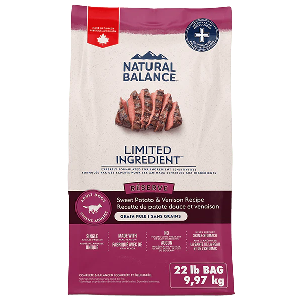 Natural Balance Reserve Grain Free Sweet Potato & Venison Recipe Dry Dog Food - Image 10