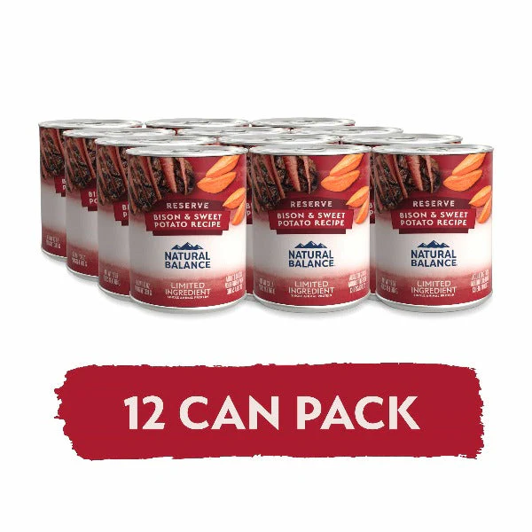 Natural Balance Reserve Limited Ingredient Bison & Sweet Potato Recipe Canned Dog Food - Image 10