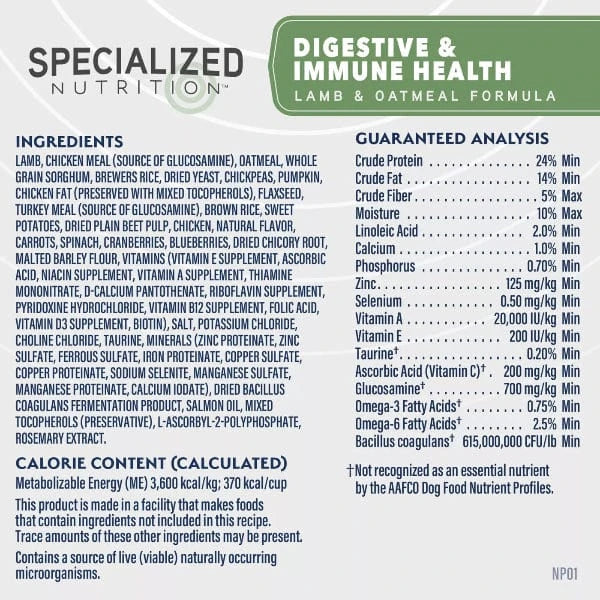 Natural Balance Specialized Nutrition Digestive & Immune Health Adult Dry Dog Food - Image 6