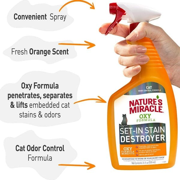 Nature's Miracle Oxy Formula Set-in Stain Destroyer for Cats - Image 4