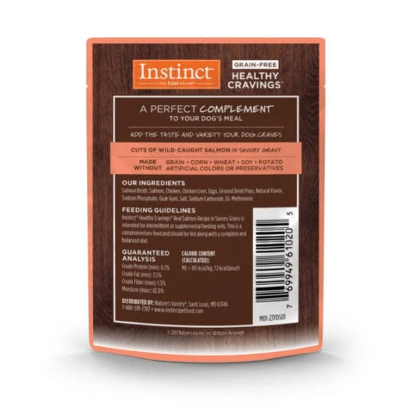 Instinct Healthy Cravings Real Salmon Recipe Dog Food Pouch - Image 6