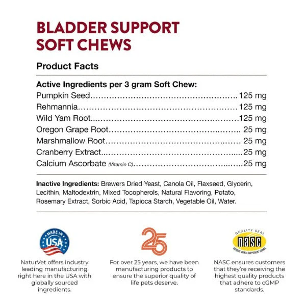 NaturVet Bladder Support plus Cranberry Soft Chews For Dogs - Image 8
