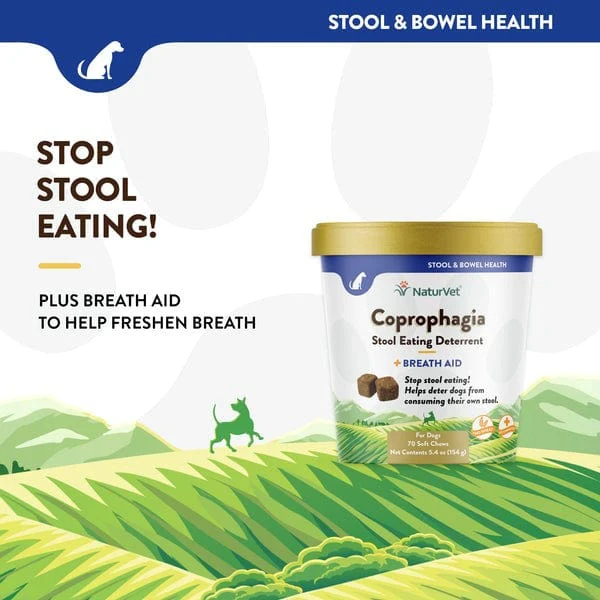 NaturVet Coprophagia Stool Eating Deterrent plus Breath Aid Soft Chews for Dogs - Image 3