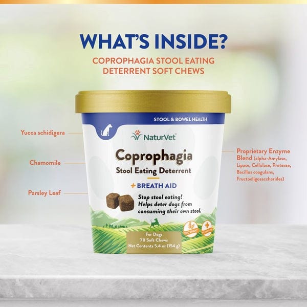 NaturVet Coprophagia Stool Eating Deterrent plus Breath Aid Soft Chews for Dogs - Image 4
