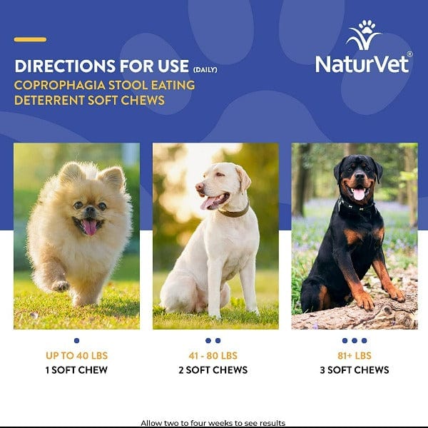 NaturVet Coprophagia Stool Eating Deterrent plus Breath Aid Soft Chews for Dogs - Image 7
