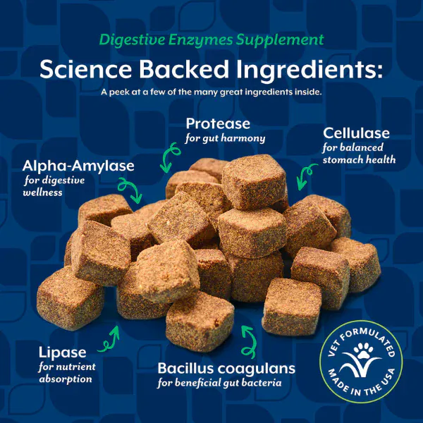 NaturVet Digestive Enzymes Plus Prebiotics & Probiotics Soft Chews for Dogs - Image 5