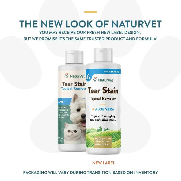NaturVet Topical Tear Stain Remover with Aloe For Dogs & Cats - Image 2