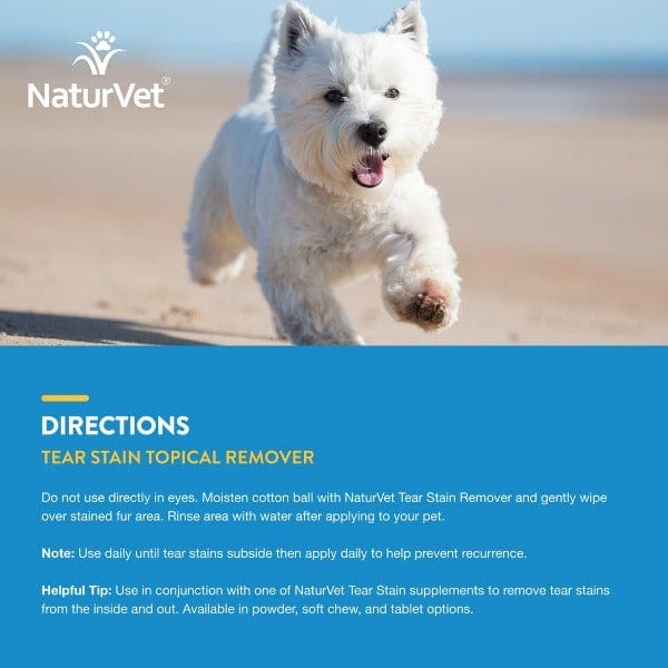 NaturVet Topical Tear Stain Remover with Aloe For Dogs & Cats - Image 8