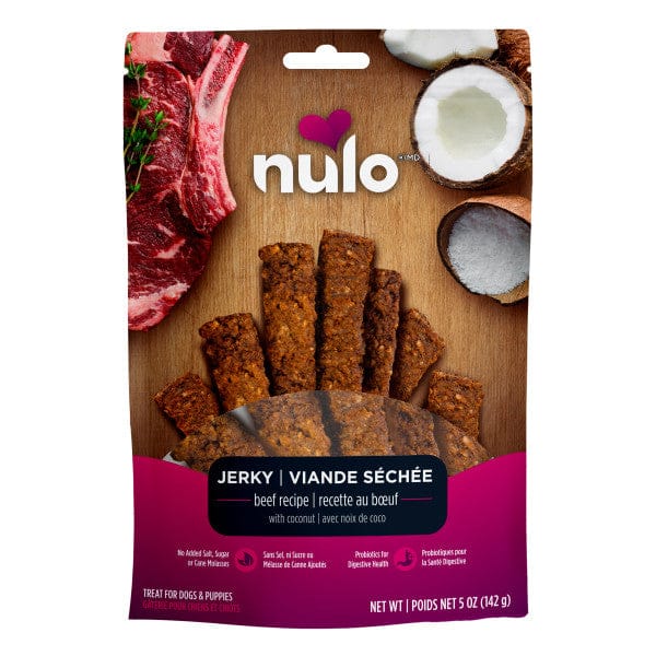 Nulo Freestyle Beef Recipe with Coconut Jerky Strips Dog Treats