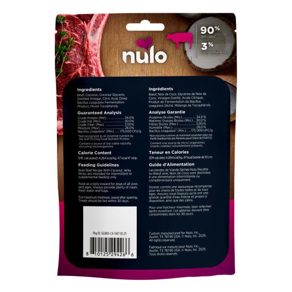 Nulo Freestyle Beef Recipe with Coconut Jerky Strips Dog Treats - Image 5