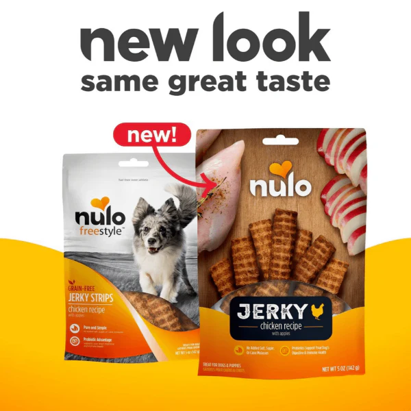 Nulo Freestyle Chicken Recipe with Apples Jerky Strips Dog Treats - Image 2