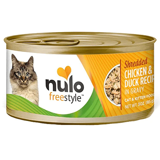 Nulo Shredded Chicken & Duck in Gravy Recipe Canned Cat Food, 3oz - Image 2
