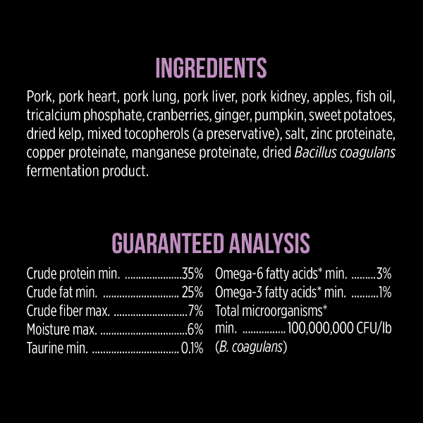 Nutrience SubZero Freeze-Dried Raw Pork & Apple Dog Food - Image 5