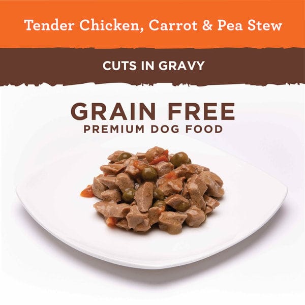 Nutro Chicken, Carrot & Pea Hearty Stew Adult Canned Dog Food, 12.5oz - Image 2