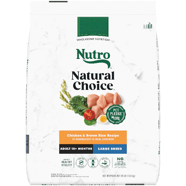 Nutro Natural Choice Chicken & Brown Rice Large Breed Adult Dry Dog Food - Image 2