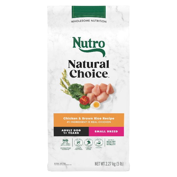 Nutro Natural Choice Chicken & Brown Rice Small Breed Adult Dry Dog Food, 5lb - Image 2