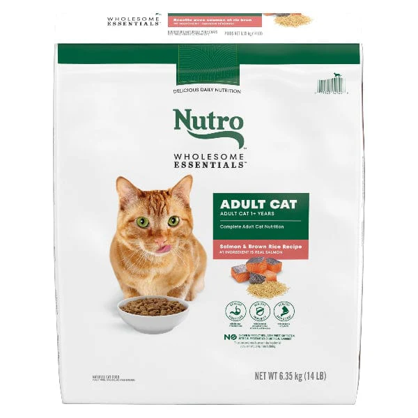Nutro Wholesome Essentials Salmon & Brown Rice Adult Dry Cat Food - Image 6