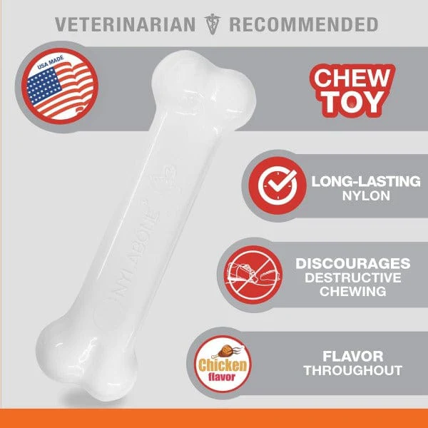 Nylabone Power Chew Bacon & Chicken Durable Dog Chew Toy Pack - Image 3