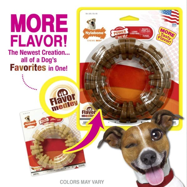 Nylabone Power Chew Textured Dog Ring Toy - Image 2