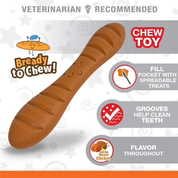 Nylabone Power Chew Baguette Dog Toy - Image 2