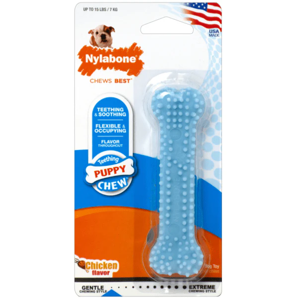 Nylabone Puppy Teething & Soothing Flexible Chew Toy - Image 3