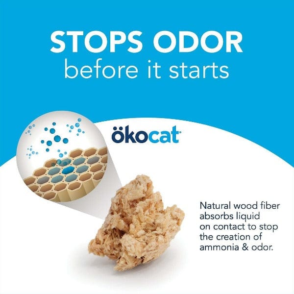 ökocat Original Premium Clumping Wood Cat Litter, 12.6lb - Image 3