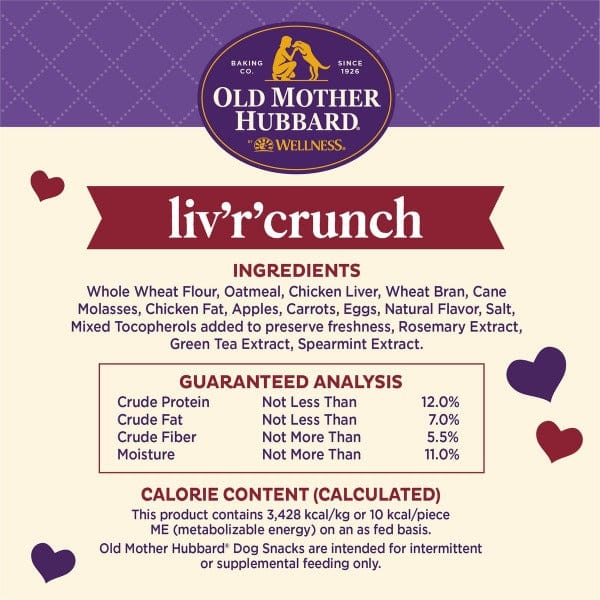 Wellness Old Mother Hubbard Liv'R'Crunch Oven-Baked Dog Biscuits; Mini - Image 6