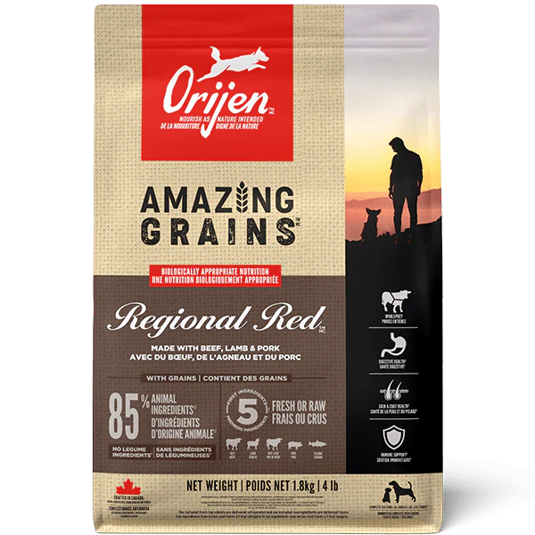 Orijen Amazing Grains Regional Red Dry Dog Food
