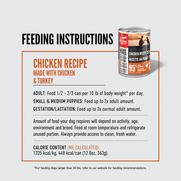 Orijen Chicken Recipe Pate with Liver Canned Dog Food - Image 4