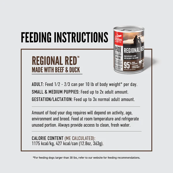 Orijen Regional Red Pate with Liver Canned Dog Food - Image 4