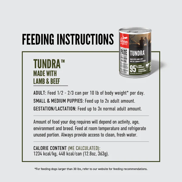 Orijen Tundra Pate with Liver Canned Dog Food - Image 4