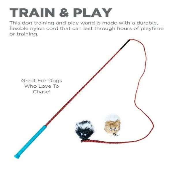 Outward Hound Tail Teaser Dog Wand, Black - Image 2