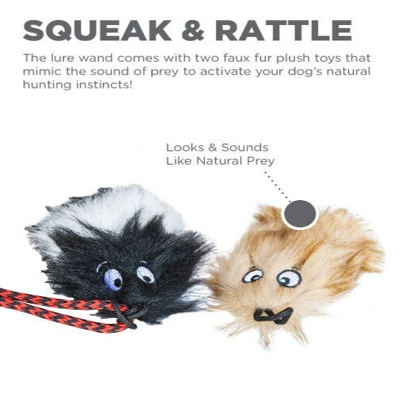 Outward Hound Tail Teaser Dog Wand, Black - Image 3