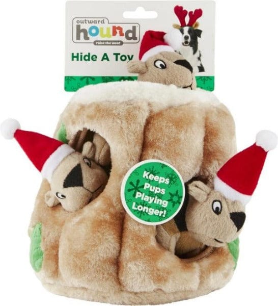 Outward Houndz Hide-a-Squirrel Holiday Dog Toy - Image 4
