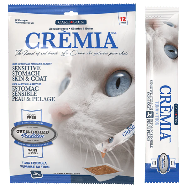 Oven-Baked Tradition Cremia Lickable Cat Treats | Sensitive Stomach, Skin & Coat Formula - Tuna