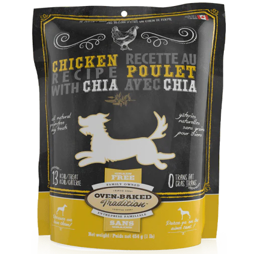 Oven-Baked Tradition Grain-Free Chicken & Chia Dog Treats