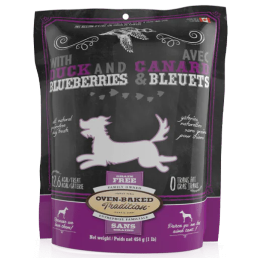 Oven-Baked Tradition Grain-Free Duck & Blueberries Dog Treats