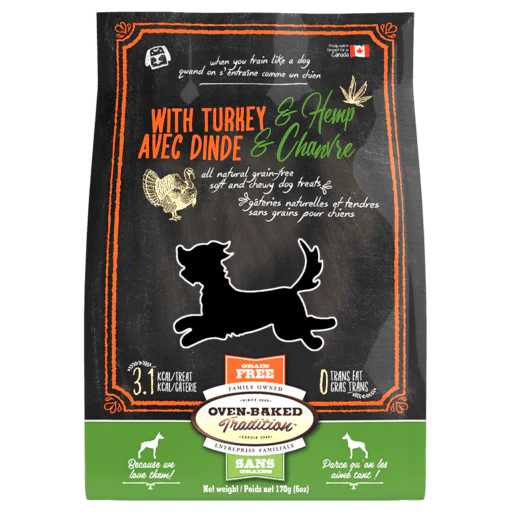 Oven-Baked Tradition Soft & Chewy Grain-Free Turkey & Hemp Dog Treats