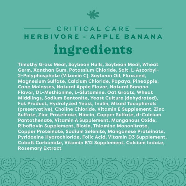 Oxbow Critical Care Herbivore; Apple-Banana - Image 4