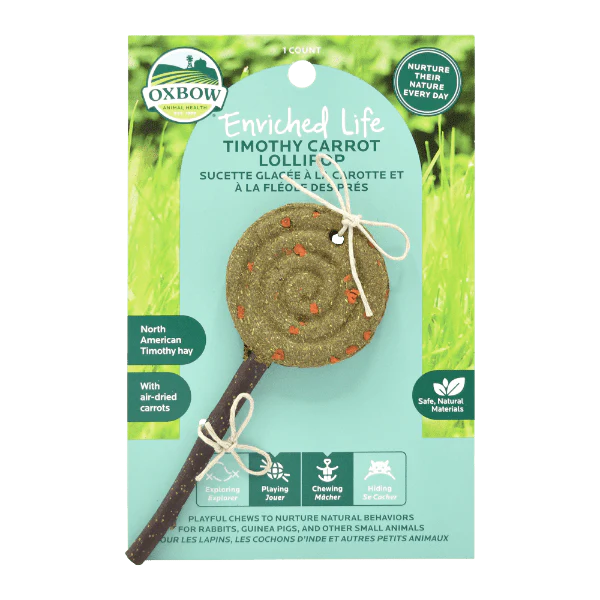 Oxbow Enriched Life - Timothy Lollipop; Carrot