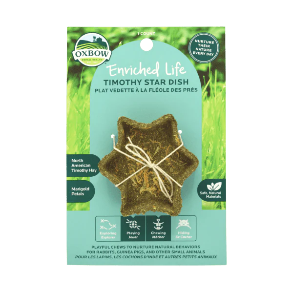 Oxbow Enriched Life - Timothy Star Dish