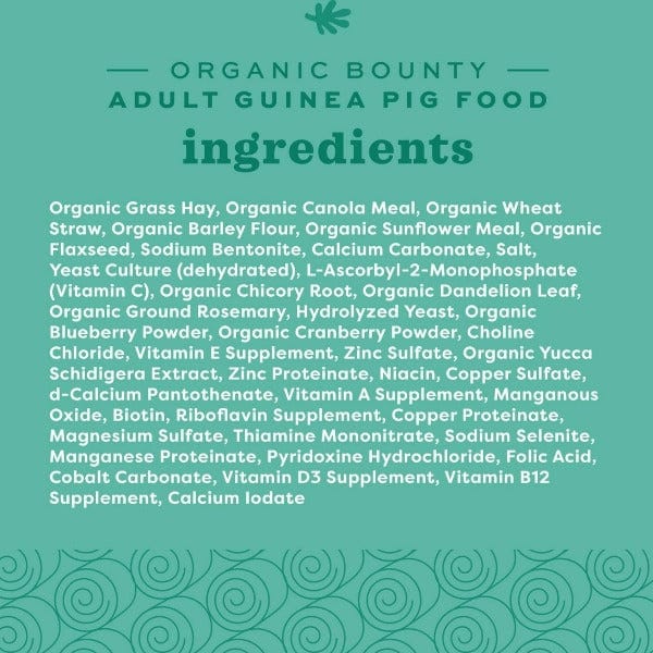 Oxbow Organic Bounty Adult Guinea Pig Food - Image 4