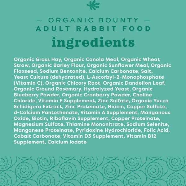 Oxbow Organic Bounty Adult Rabbit Food - Image 5
