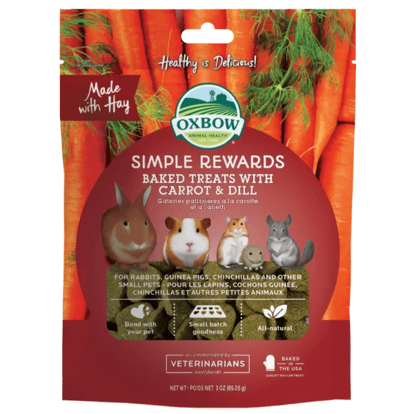 Oxbow Simple Rewards Baked Treats with Carrot & Dill