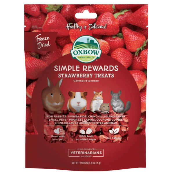 Oxbow Simple Rewards Freeze Dried Strawberry Treats