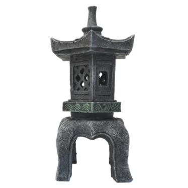 Fish Gear Pagoda Lantern Aquarium Ornament