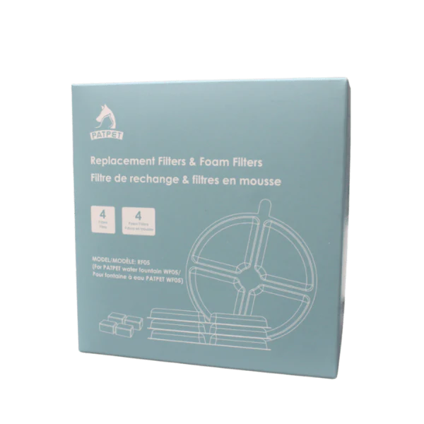 PATPET Replacement Filters & Foam Filters 4-Pack - Image 2