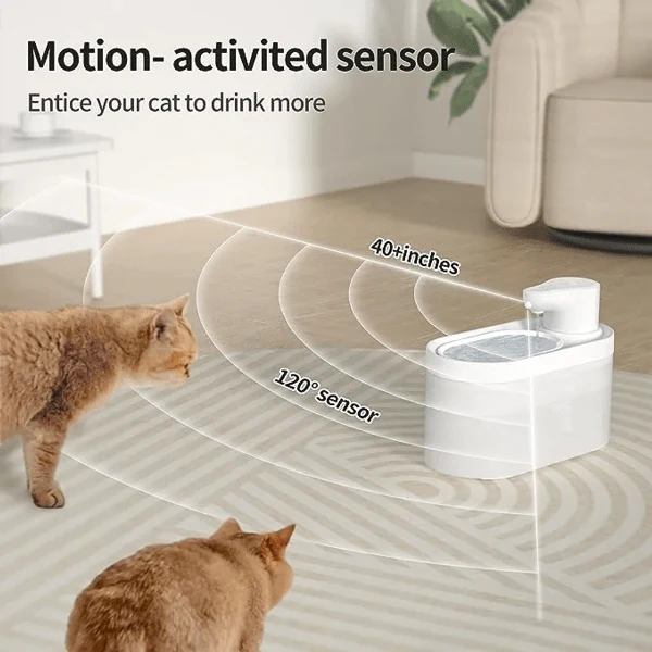 PATPET Automatic Motion Activated Pet Water Fountain 2.5L - Image 3